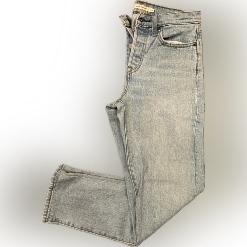LEVI’S WEDGIE, light blue, ankle, size: 25